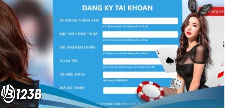 Đăng ký tài khoản 123B đơn giản nhất