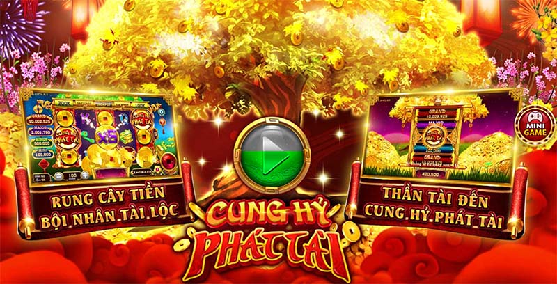 Cung Hỷ Phát Tài là một trong những trò chơi Slots hấp dẫn tại cổng game 123b